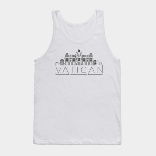 Vatican Minimal Skyline Tank Top